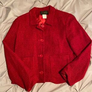 Harris Wallace vintage size 6 red jacket